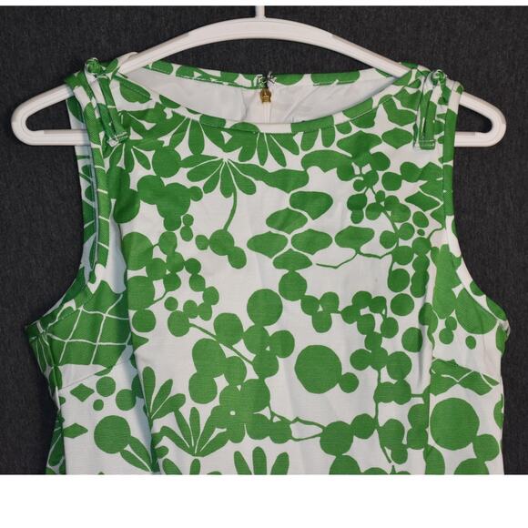 Trina Turk Women's 8 Encantader Shift Dress Green Plant Pattern Floral - Picture 2 of 12